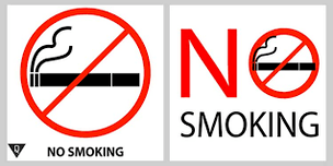 The signal is prohibited from smoking
